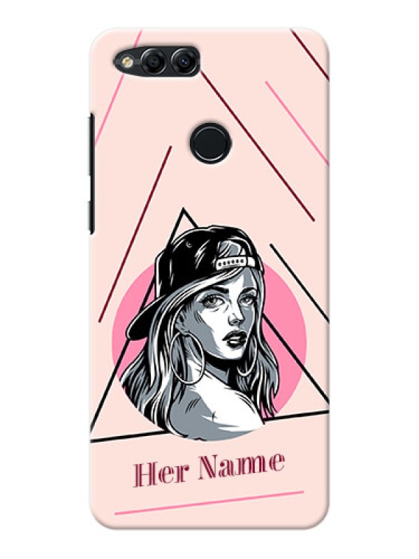Custom Honor 7X Custom Phone Cases: Rockstar Girl Design