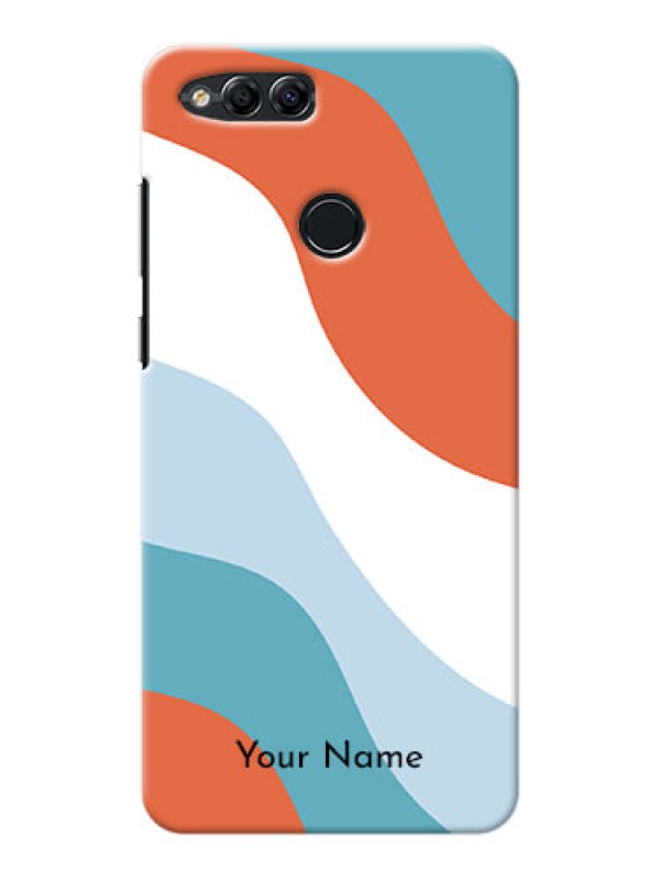 Custom Honor 7X Mobile Back Covers: coloured Waves Design