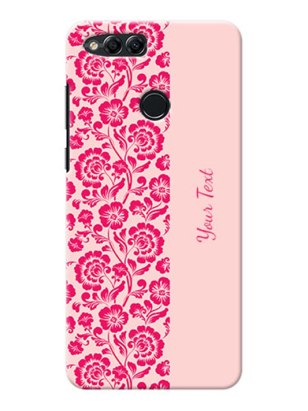 Custom Honor 7X Phone Back Covers: Attractive Floral Pattern Design