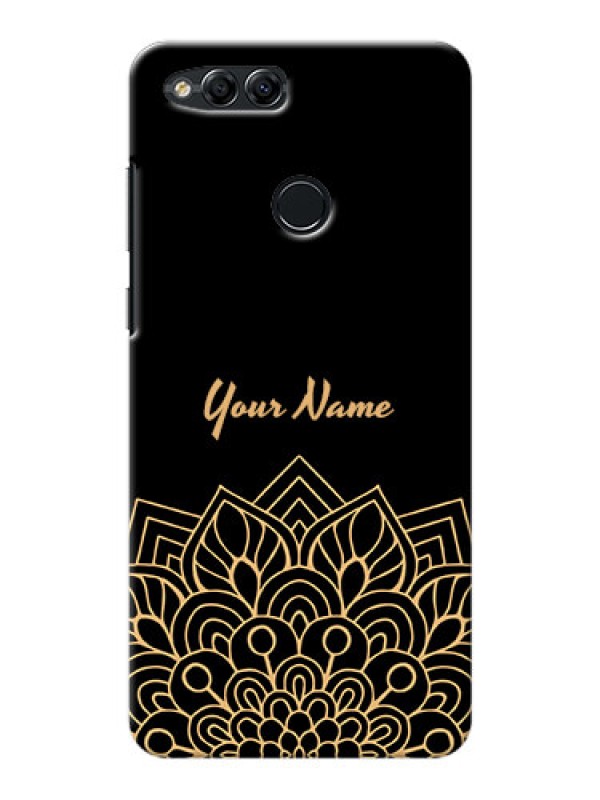 Custom Honor 7X Back Covers: Golden mandala Design