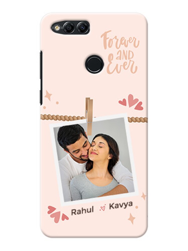 Custom Honor 7X Phone Back Covers: Forever and ever love Design