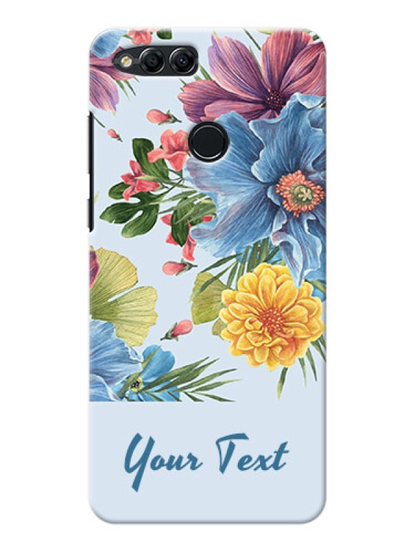 Custom Honor 7X Custom Phone Cases: Stunning Watercolored Flowers Painting Design