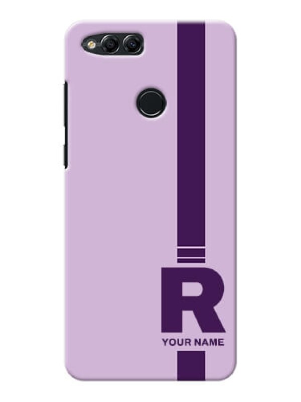 Custom Honor 7X Custom Phone Covers: Simple dual tone stripe with name Design