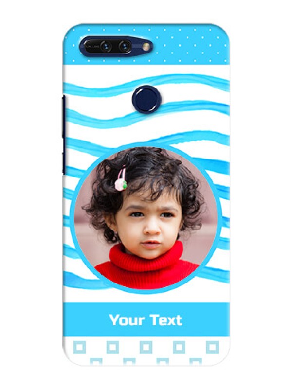 Custom Huawei Honor 8 Pro Simple Blue Design Mobile Case Design