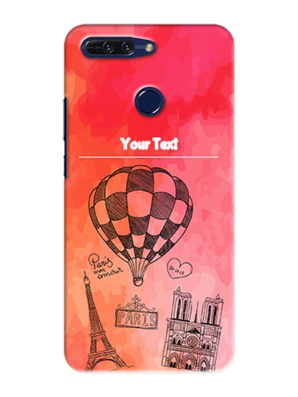 Custom Huawei Honor 8 Pro abstract painting with paris theme Design