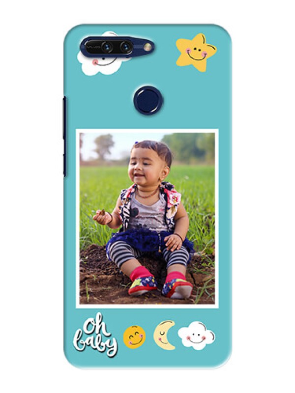 Custom Huawei Honor 8 Pro kids frame with smileys and stars Design