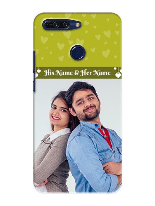 Custom Huawei Honor 8 Pro you and me design with hanging hearts Design