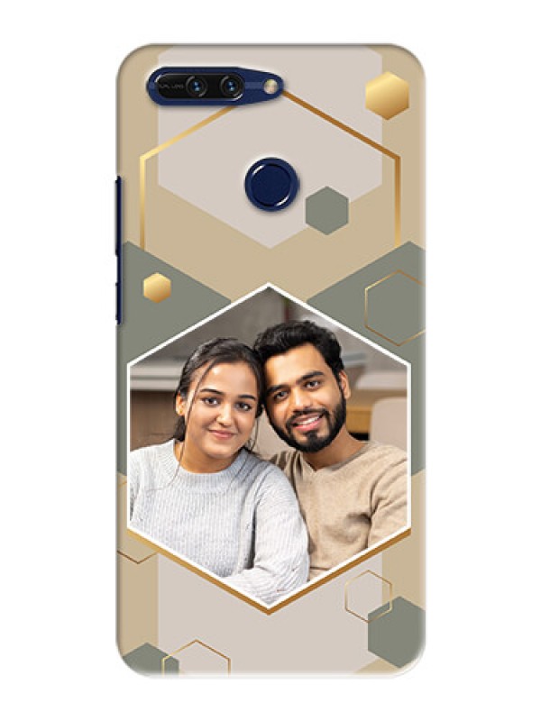 Custom Honor 8 Pro Phone Back Covers: Stylish Hexagon Pattern Design