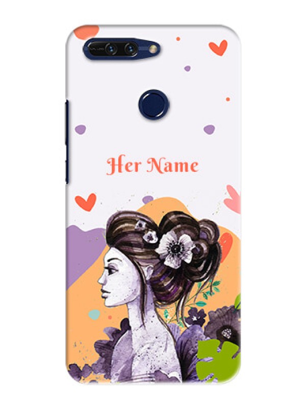 Custom Honor 8 Pro Custom Mobile Case with Woman And Nature Design
