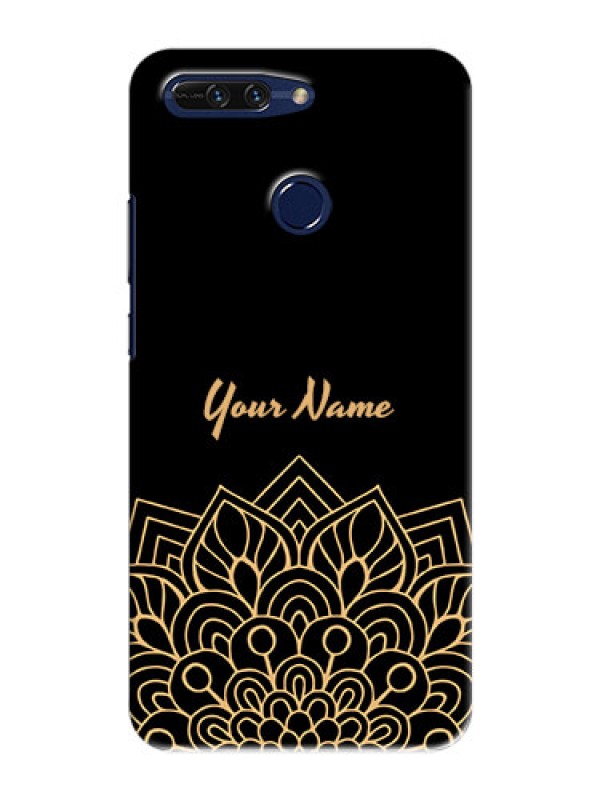 Custom Honor 8 Pro Back Covers: Golden mandala Design