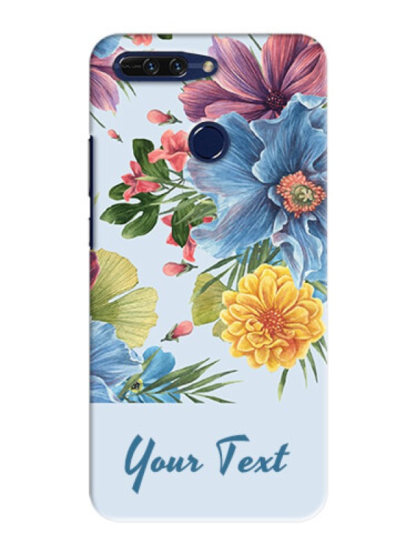 Custom Honor 8 Pro Custom Phone Cases: Stunning Watercolored Flowers Painting Design