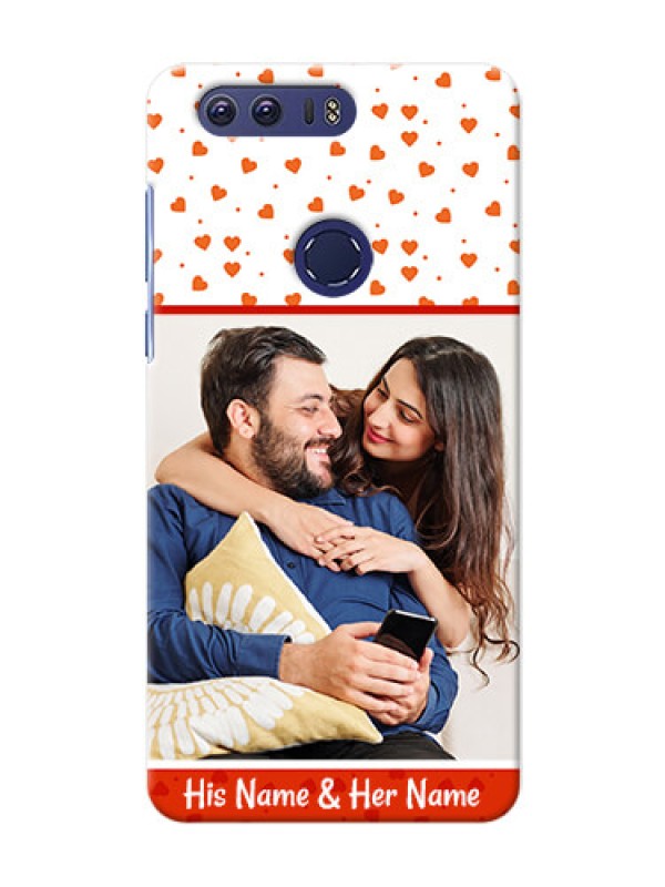 Custom Huawei Honor 8 Orange Love Symbol Mobile Cover Design
