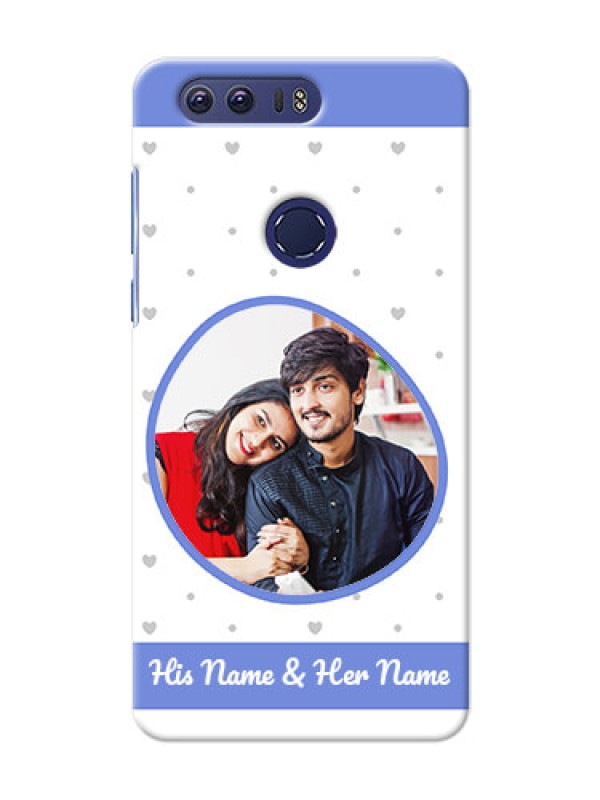 Custom Huawei Honor 8 Simple Blue Colour Mobile Case Design