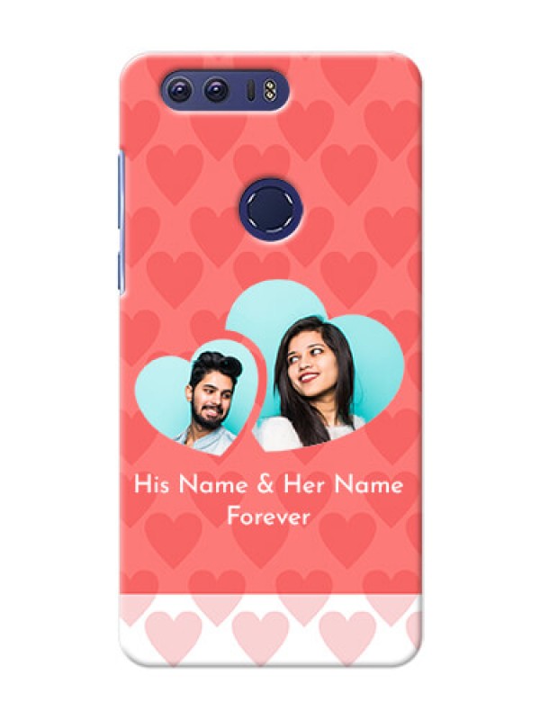 Custom Huawei Honor 8 Couples Picture Upload Mobile Cover Design