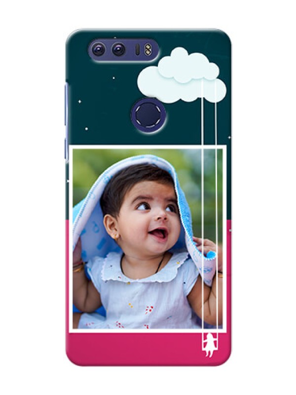 Custom Huawei Honor 8 Cute Girl Abstract Mobile Case Design