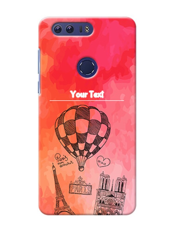 Custom Huawei Honor 8 abstract painting with paris theme Design