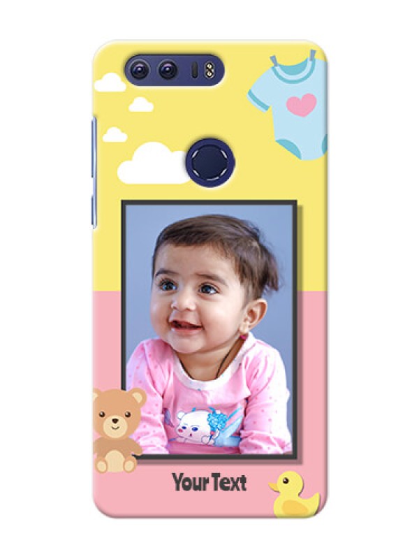 Custom Huawei Honor 8 kids frame with 2 colour design with toys Design