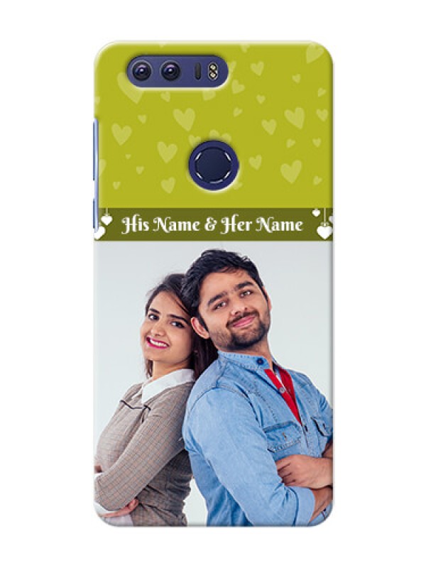 Custom Huawei Honor 8 you and me design with hanging hearts Design