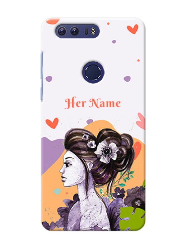 Custom Honor 8 Custom Mobile Case with Woman And Nature Design