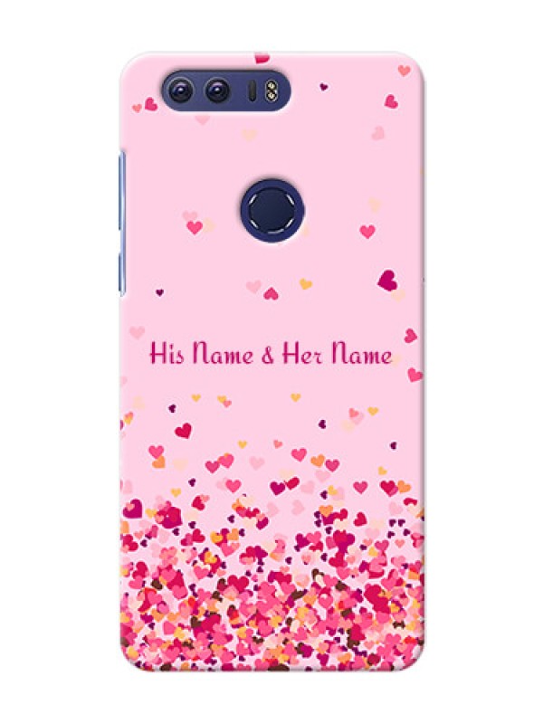 Custom Honor 8 Phone Back Covers: Floating Hearts Design