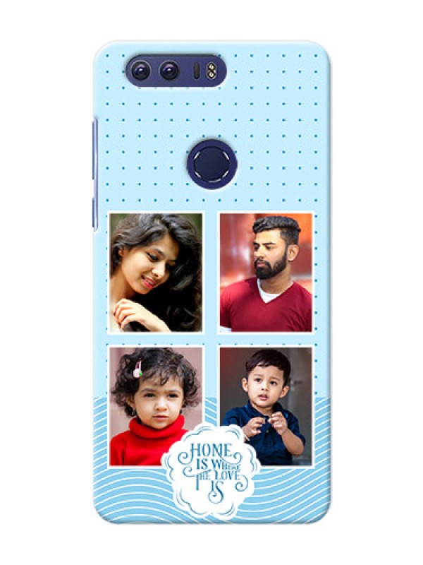Custom Honor 8 Custom Phone Covers: Cute love quote with 4 pic upload Design