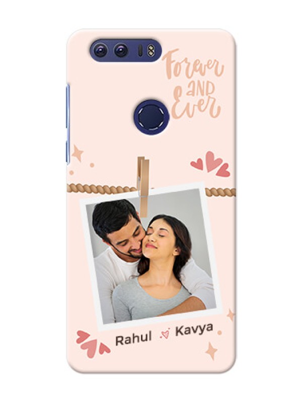 Custom Honor 8 Phone Back Covers: Forever and ever love Design
