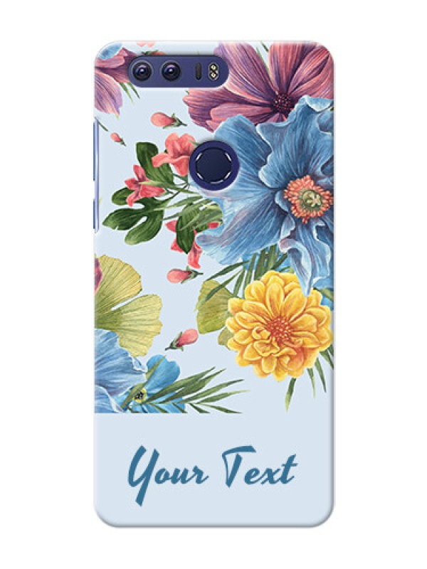 Custom Honor 8 Custom Phone Cases: Stunning Watercolored Flowers Painting Design