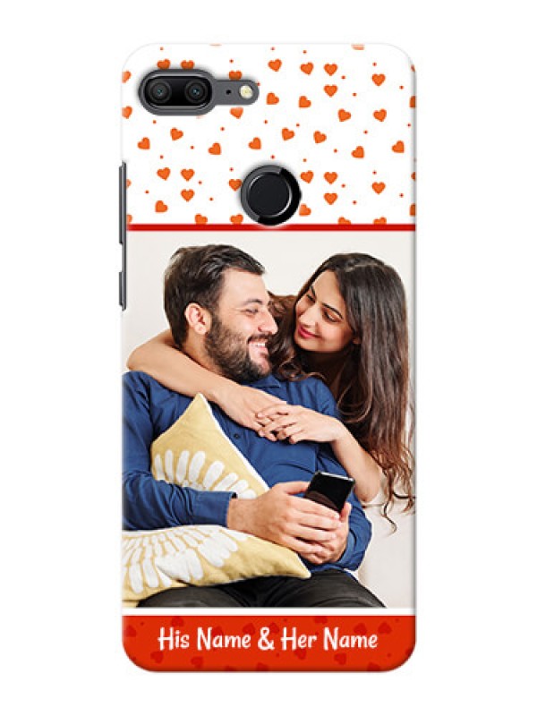 Custom Huawei Honor 9 Lite Orange Love Symbol Mobile Cover Design