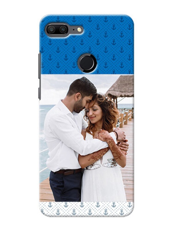 Custom Huawei Honor 9 Lite Blue Anchors Mobile Case Design