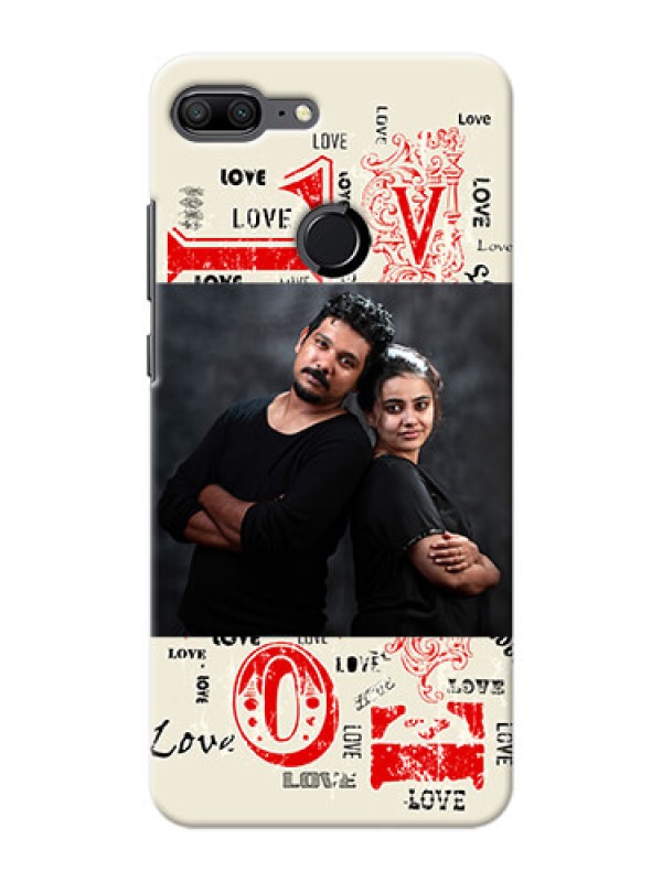 Custom Huawei Honor 9 Lite Lovers Picture Upload Mobile Case Design