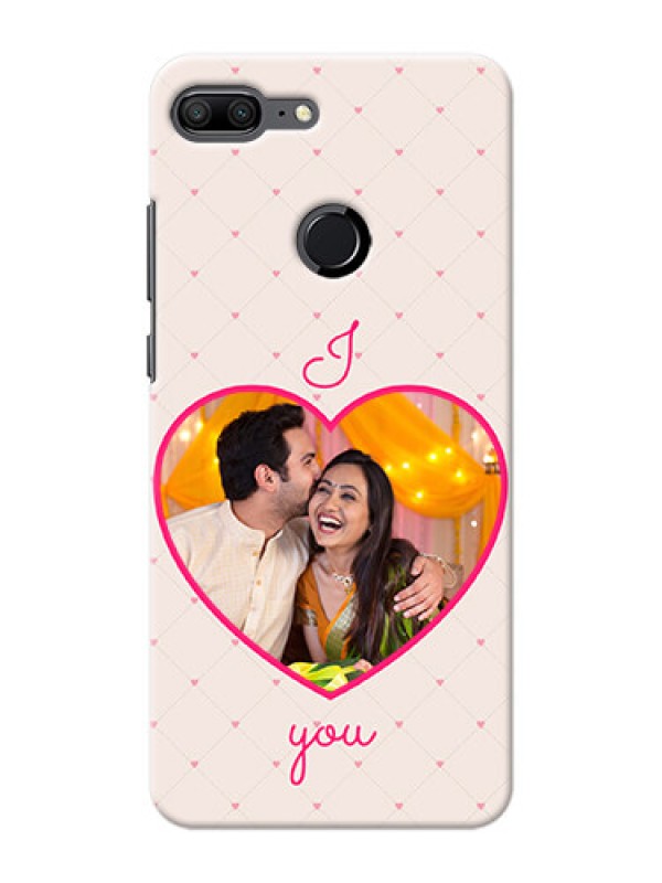 Custom Huawei Honor 9 Lite Love Symbol Picture Upload Mobile Case Design