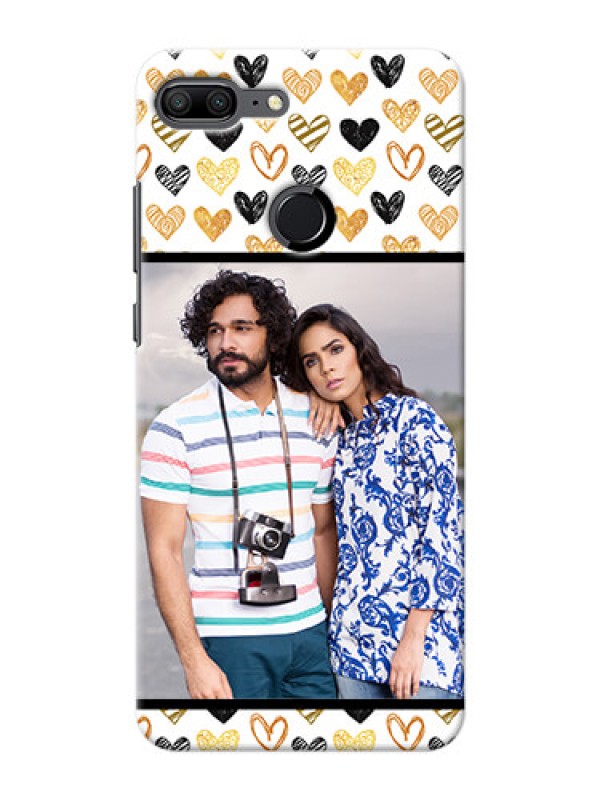 Custom Huawei Honor 9 Lite Colourful Love Symbols Mobile Cover Design