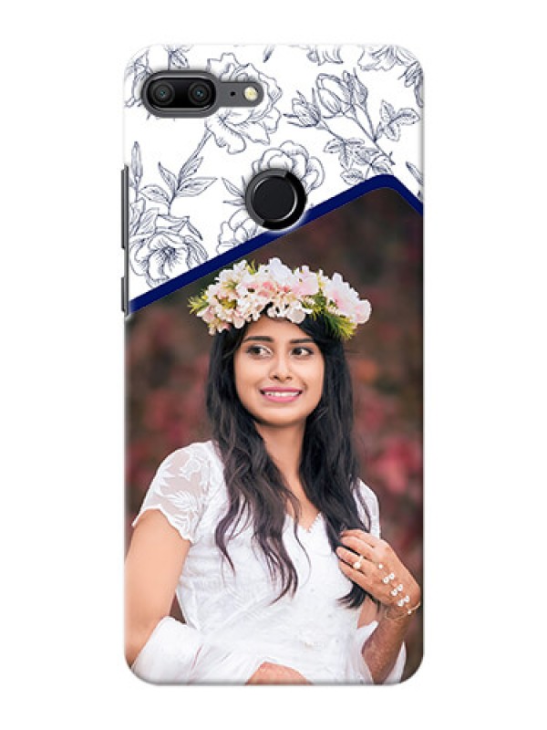 Custom Huawei Honor 9 Lite Floral Design Mobile Cover Design