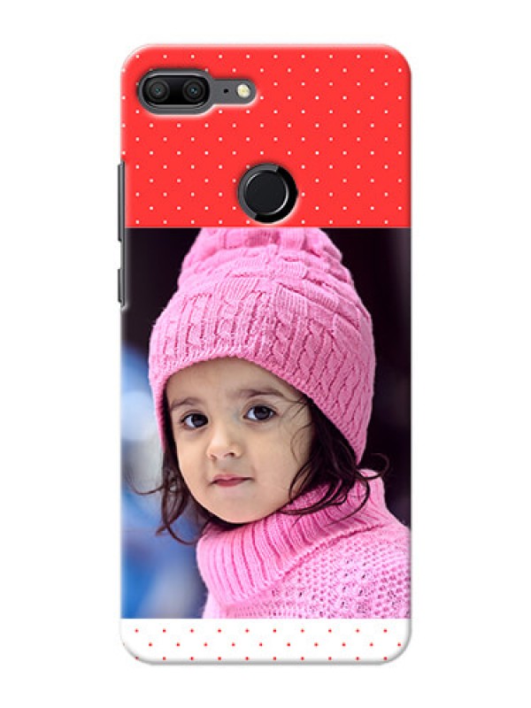Custom Huawei Honor 9 Lite Red Pattern Mobile Case Design