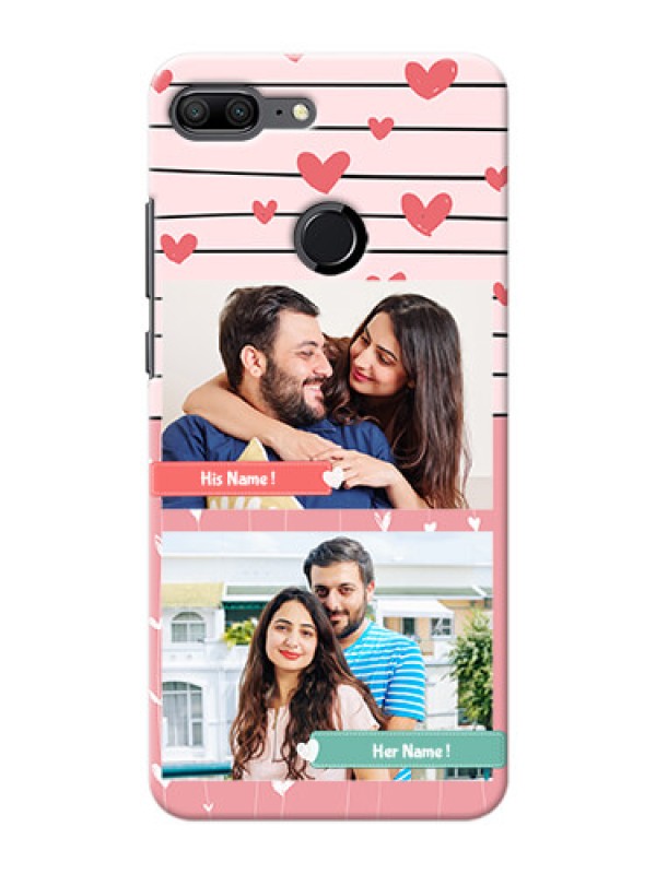 Custom Huawei Honor 9 Lite 2 image holder with hearts Design