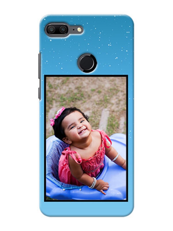 Custom Huawei Honor 9 Lite love quote with zig zag pastel pattern Design