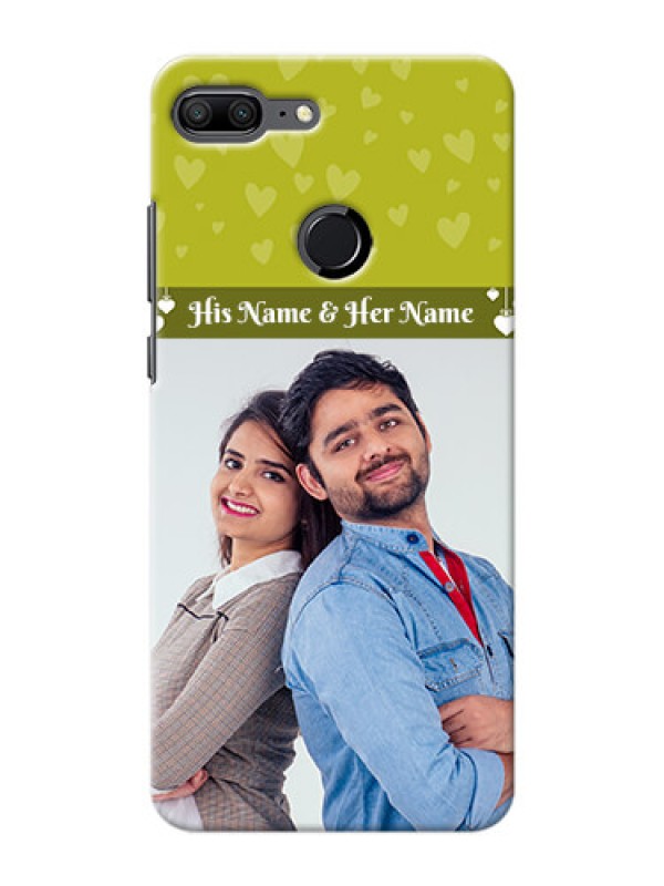 Custom Huawei Honor 9 Lite you and me design with hanging hearts Design