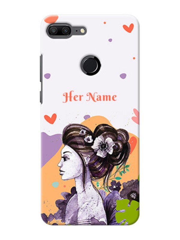 Custom Honor 9 Lite Custom Mobile Case with Woman And Nature Design