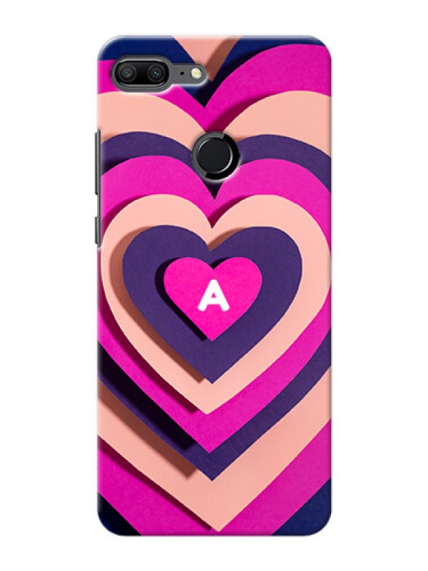 Custom Honor 9 Lite Custom Mobile Case with Cute Heart Pattern Design