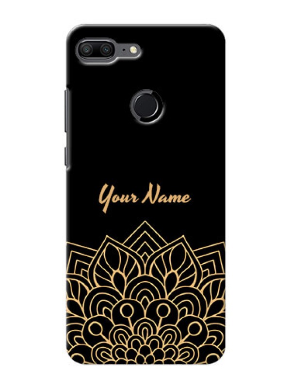 Custom Honor 9 Lite Back Covers: Golden mandala Design