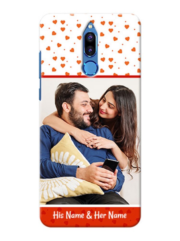 Custom Huawei Honor 9i Orange Love Symbol Mobile Cover Design