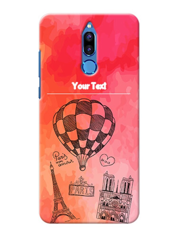 Custom Huawei Honor 9i abstract painting with paris theme Design