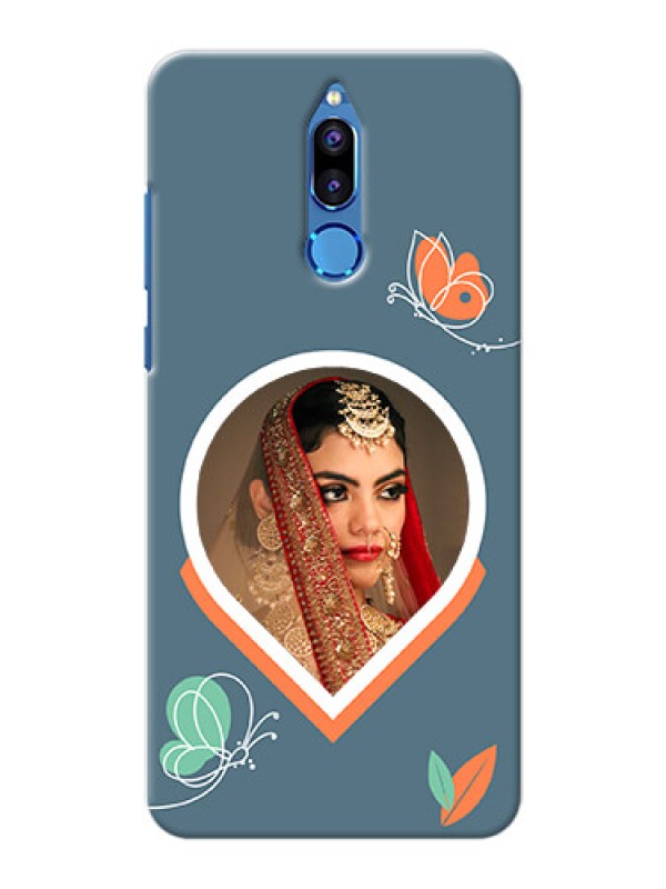 Custom Honor 9i Custom Mobile Case with Droplet Butterflies Design