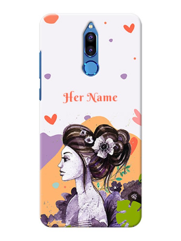 Custom Honor 9i Custom Mobile Case with Woman And Nature Design