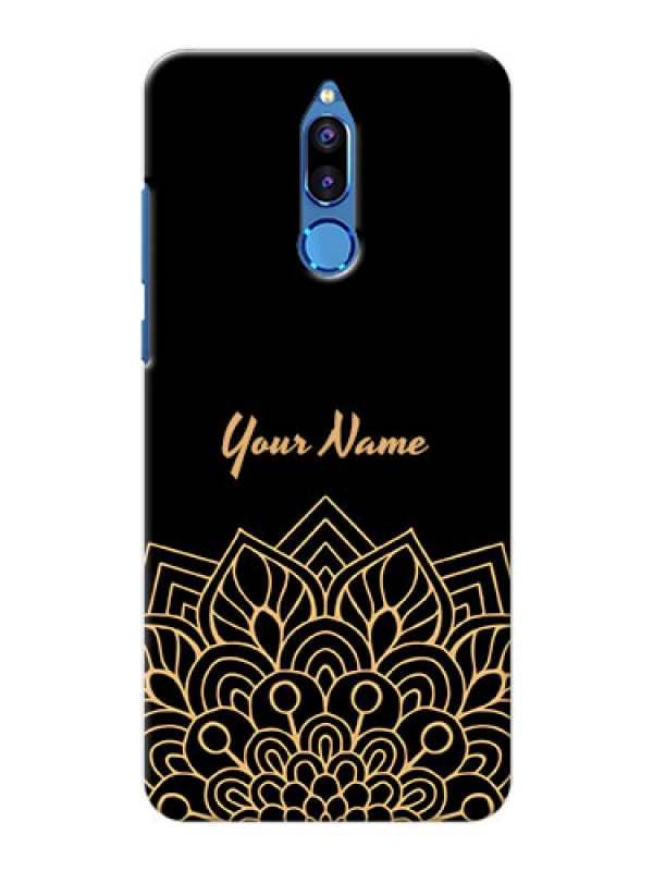 Custom Honor 9i Back Covers: Golden mandala Design