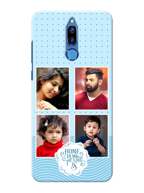 Custom Honor 9i Custom Phone Covers: Cute love quote with 4 pic upload Design