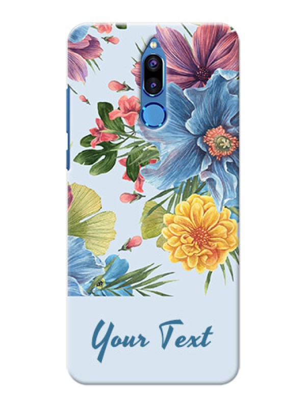 Custom Honor 9i Custom Phone Cases: Stunning Watercolored Flowers Painting Design