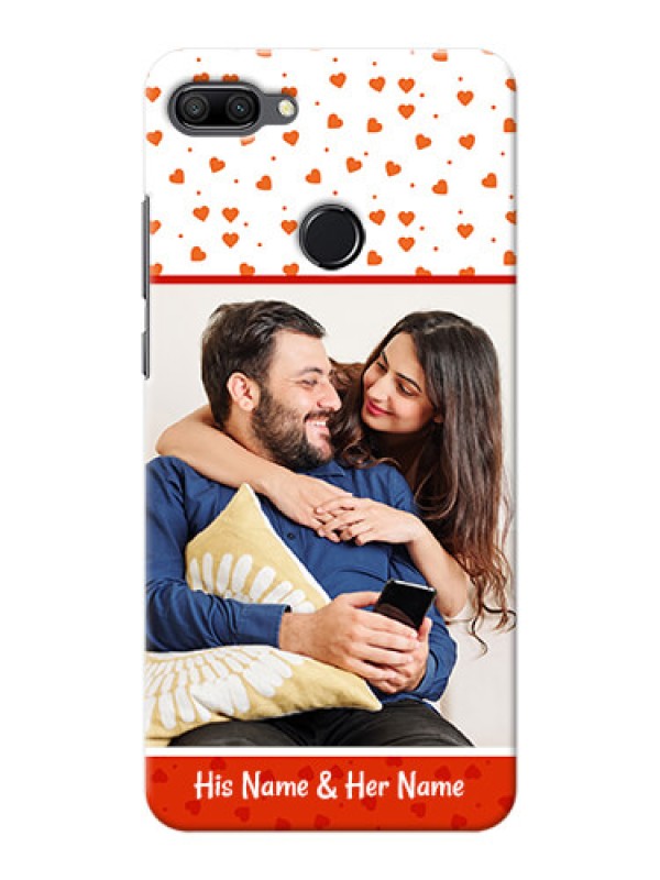 Custom Huawei Honor 9n Phone Back Covers: Orange Love Symbol Design