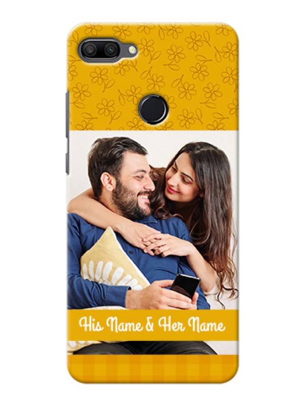 Custom Huawei Honor 9n mobile phone covers: Yellow Floral Design