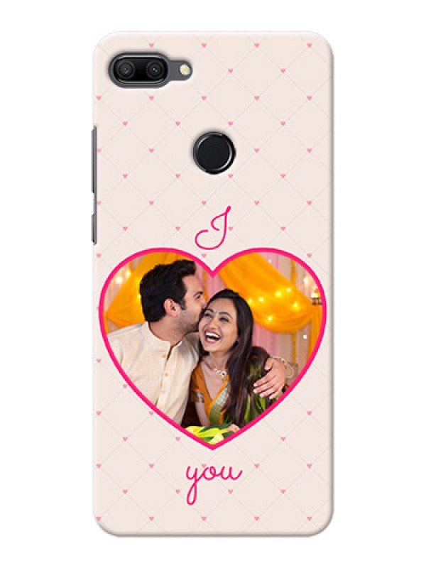 Custom Huawei Honor 9n Personalized Mobile Covers: Heart Shape Design